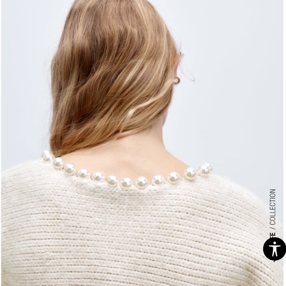 Zara pearl sweater - Picture 2 of 6